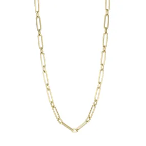 14K Gold Ma'ayan Paperclip Chain Necklace