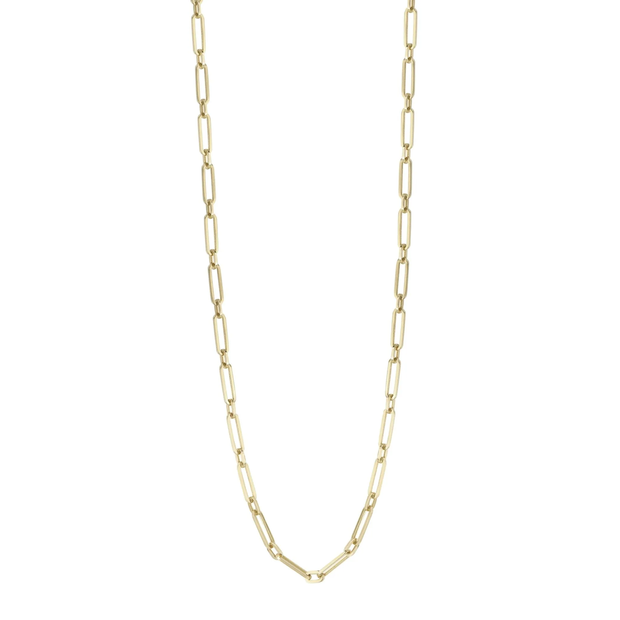 14K Gold Ma'ayan Paperclip Chain Necklace