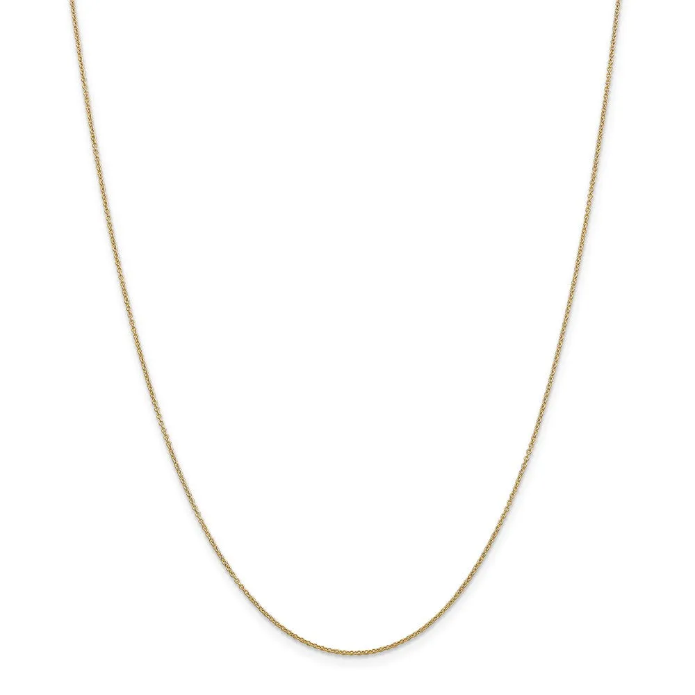 14k Yellow Gold Happy Birthday Heart Disc Necklace