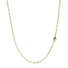 18K Gold Drawn Link Chain in 18