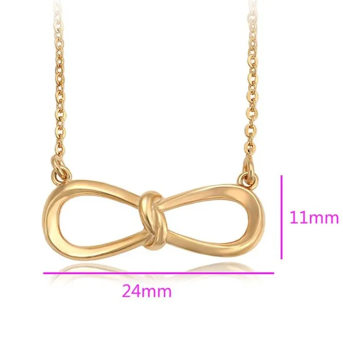 18k Gold Necklace Infinity Necklace