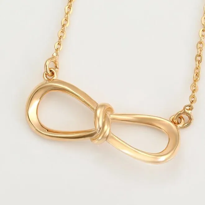 18k Gold Necklace Infinity Necklace