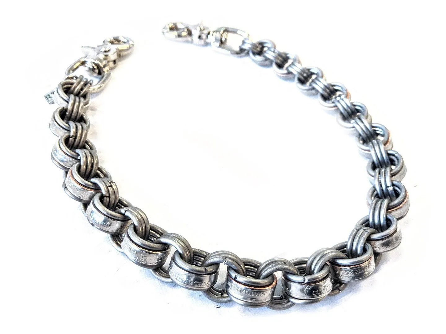 22 Inch U.S. Quarter Chain Mail Wallet Chain