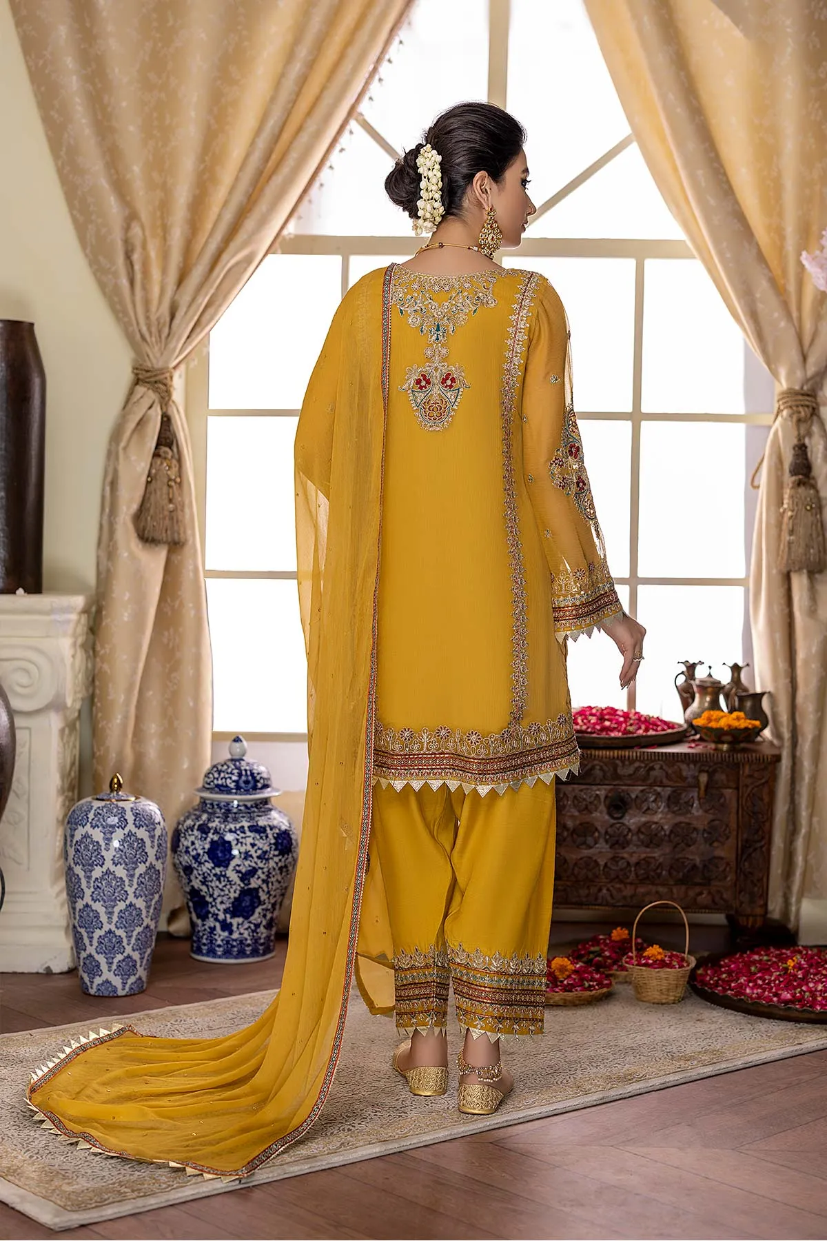 3-Pc Charizma Unstitched Polly Chiffon Collection CPC22-01