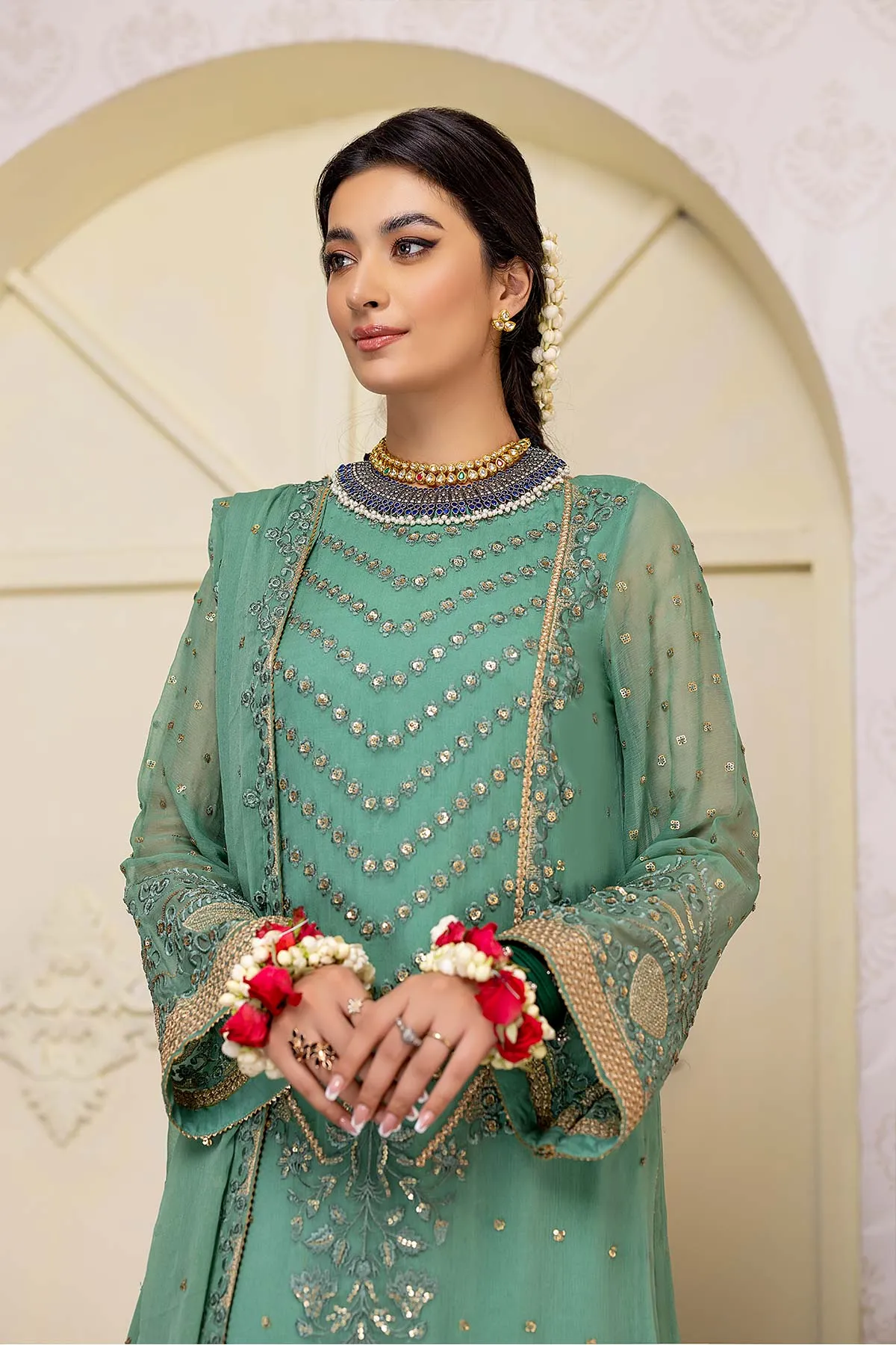 3-Pc Charizma Unstitched Polly Chiffon Collection CPC22-04