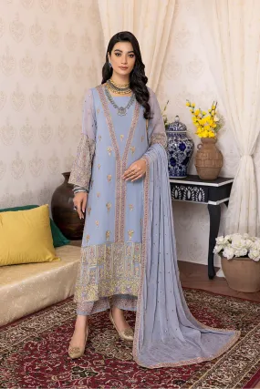 3-Pc Charizma Unstitched Polly Chiffon Collection CPC22-07