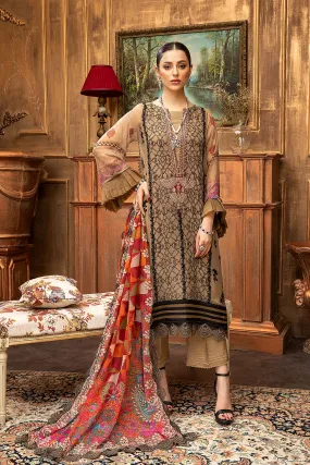 3 Pc Unstitched Embroidered Chiffon with Dupatta VSL-07