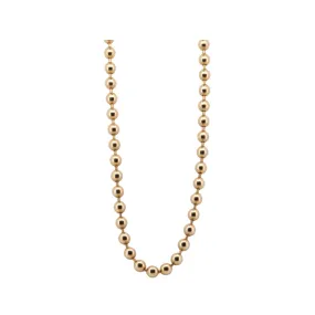 3mm Gold Bead Necklace 19.5 Customizable 18K Gold Heavy 14g+ R4574