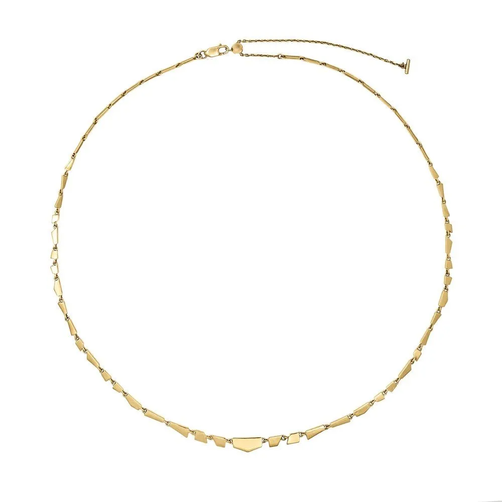 9K Gold Tesserae Multi-Shape Necklace