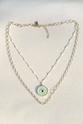 ACID TRIP NECKLACE- LIME