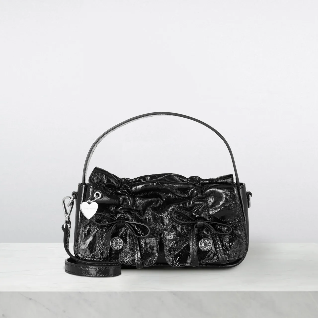 ACNE STUDIOS The Sustainable Edit Multi-Pocket Micro Crossbody Bag - Black