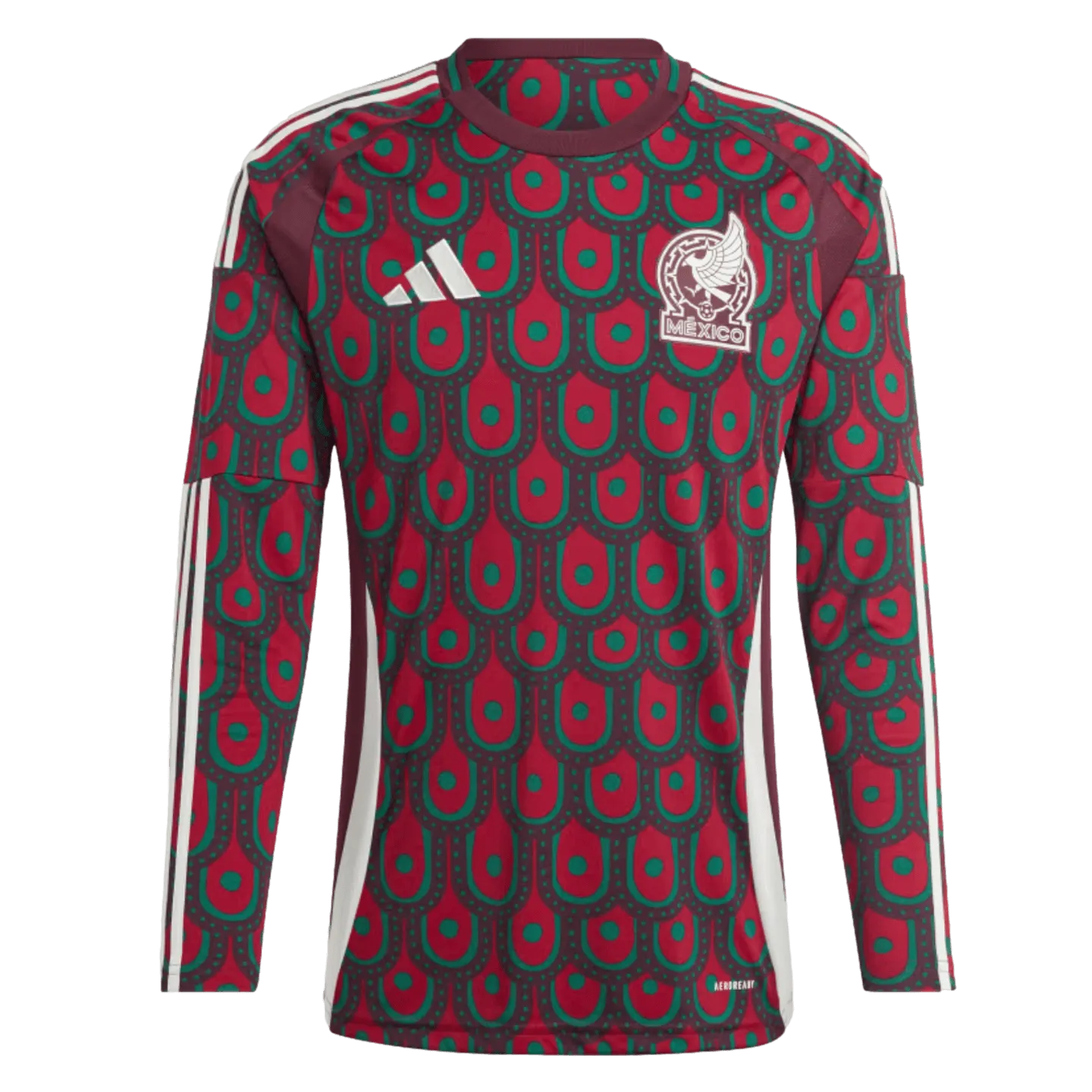 Adidas Mexico 2024 Long Sleeve Home Jersey