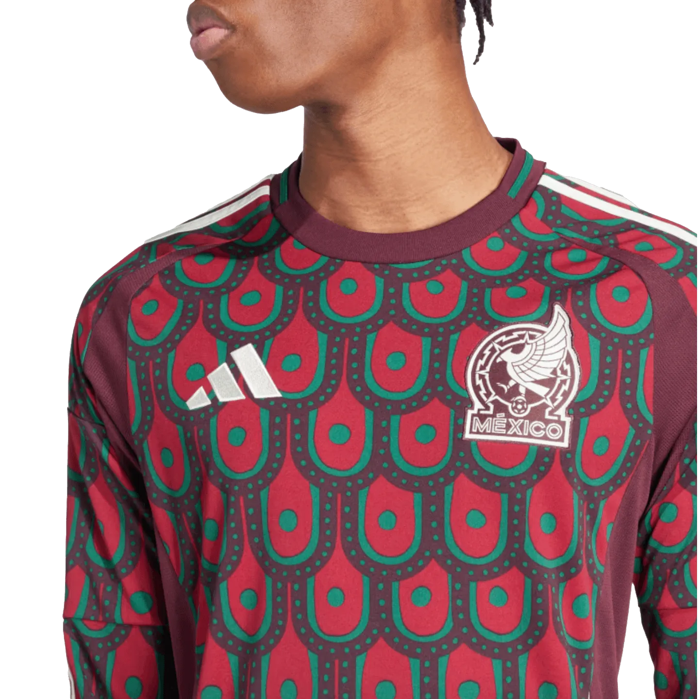 Adidas Mexico 2024 Long Sleeve Home Jersey