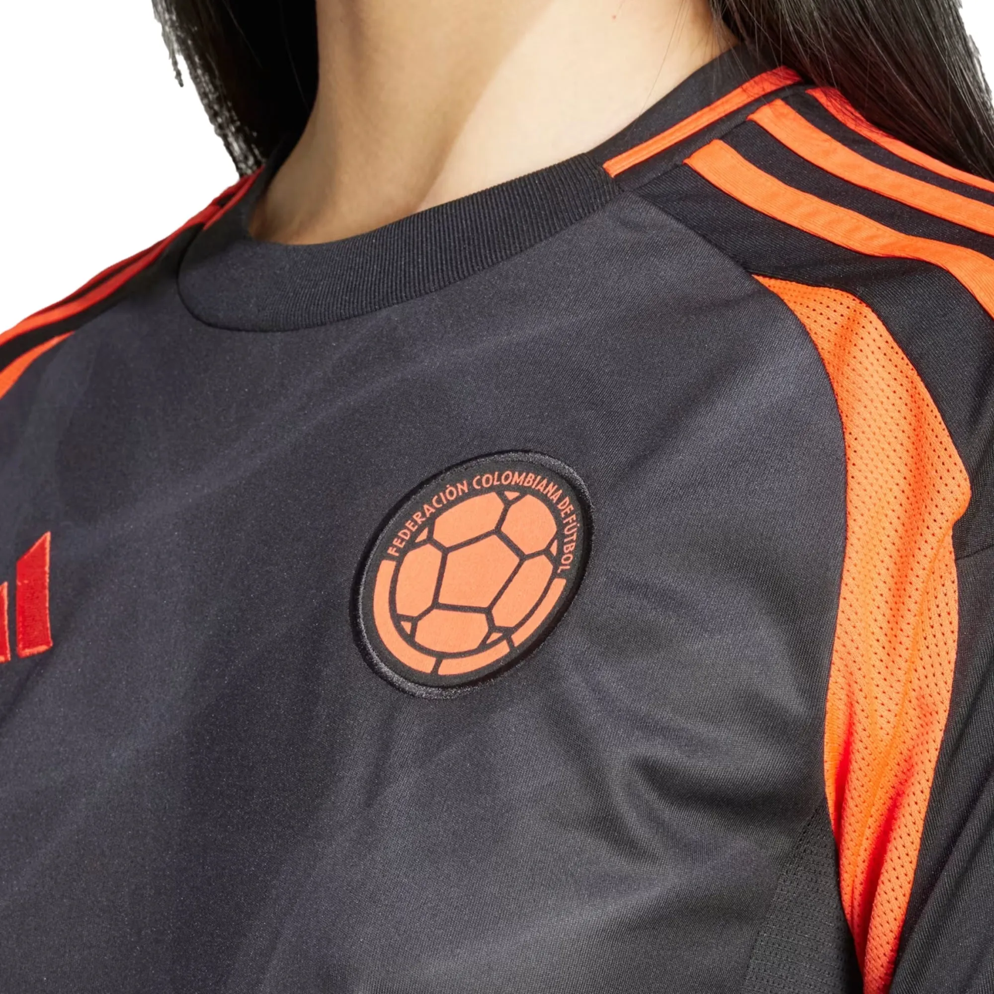 adidas Women's Colombia 2024/25 Away Jersey Black/Orange