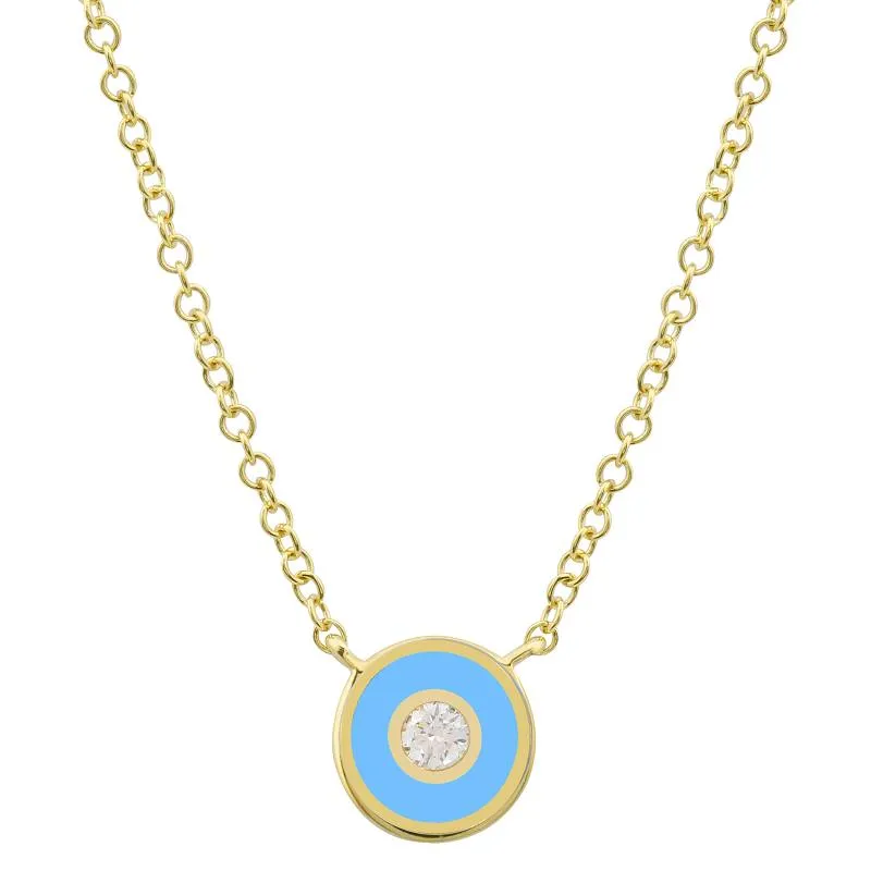 AIMEE Enamel Circle Necklace