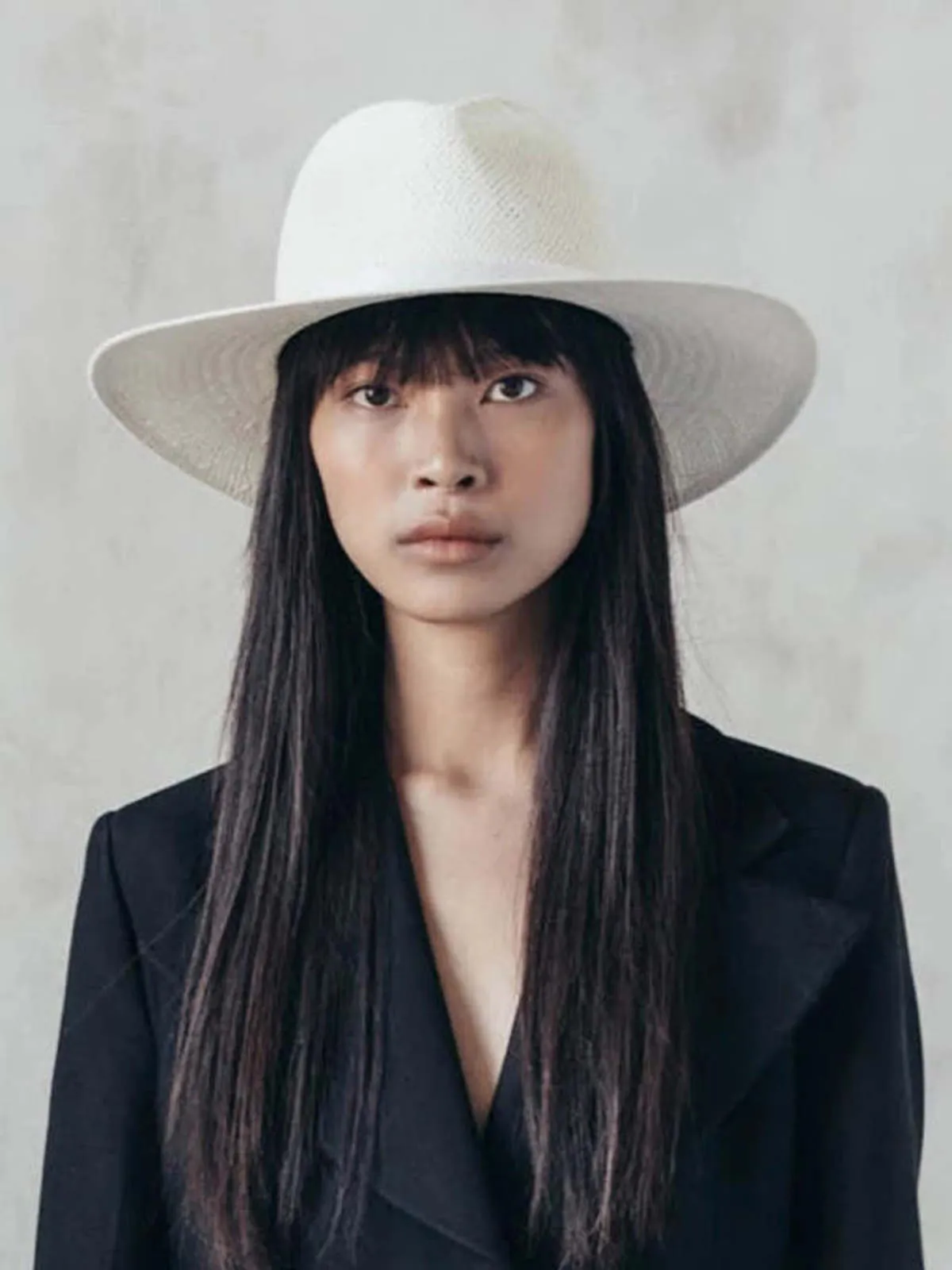 Aimee Fedora Hat - white