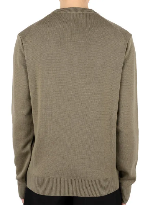 AMI PARIS  |Wool Long Sleeves Plain Logo Designers Sweaters