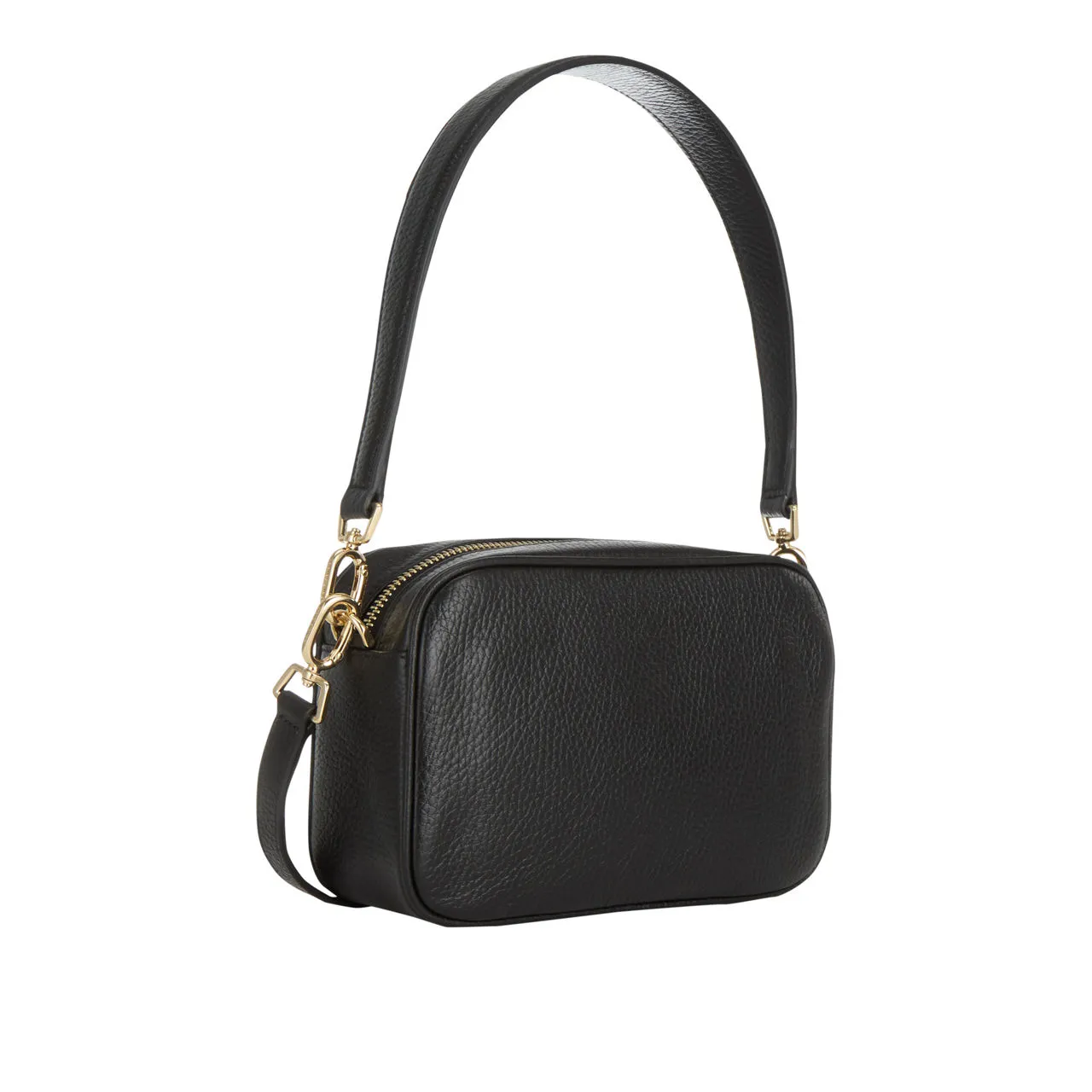 ANINE BING Lili Leather Crossbody Bag - Black Pebbled