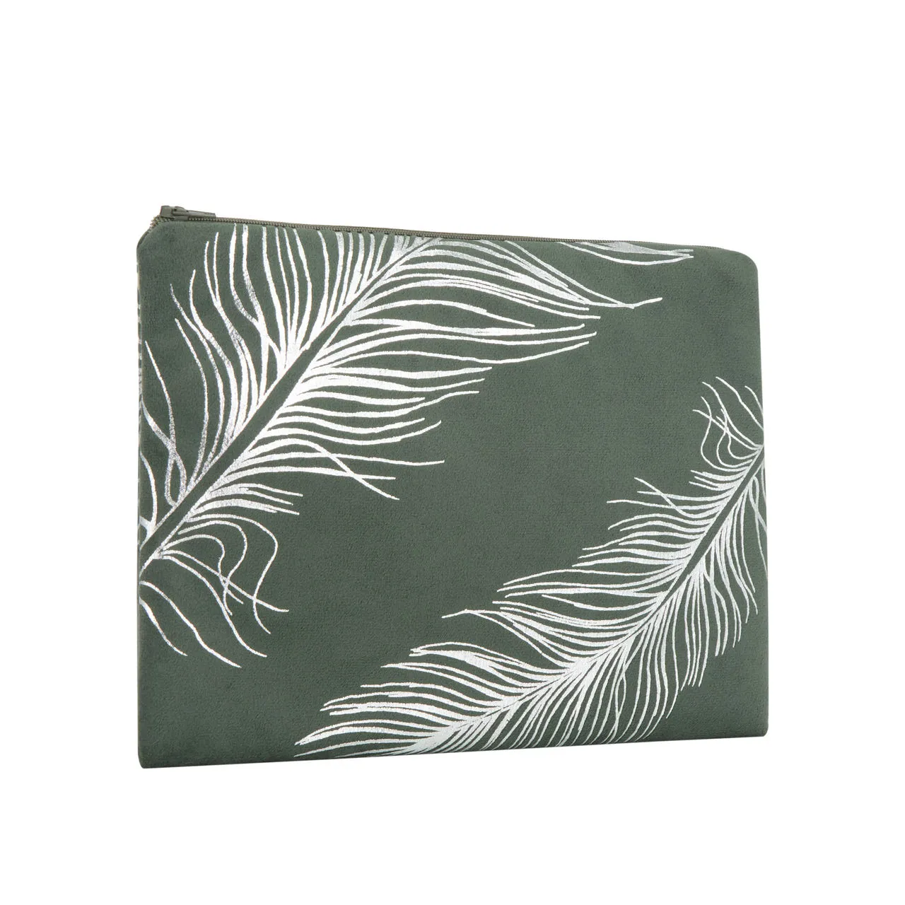 AOIFE MULLANE Printed Clutch - Moss