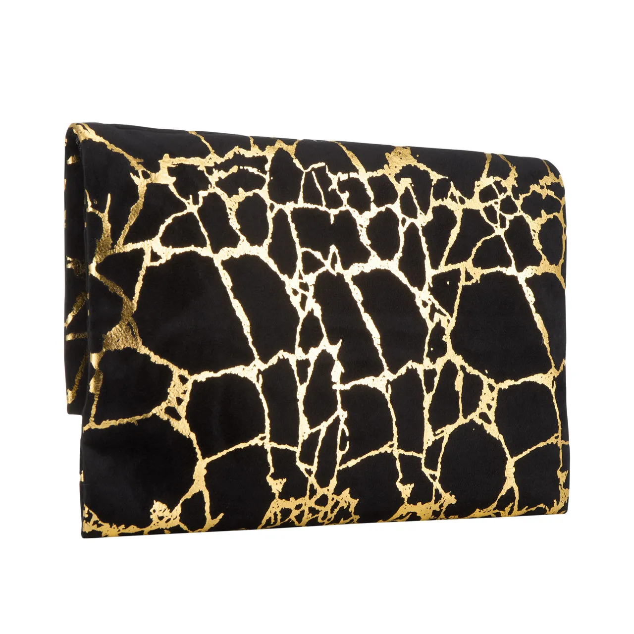 AOIFE MULLANE Printed Flap Clutch - Black