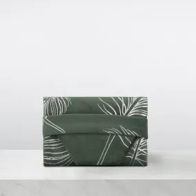 AOIFE MULLANE Printed Flap Clutch - Moss