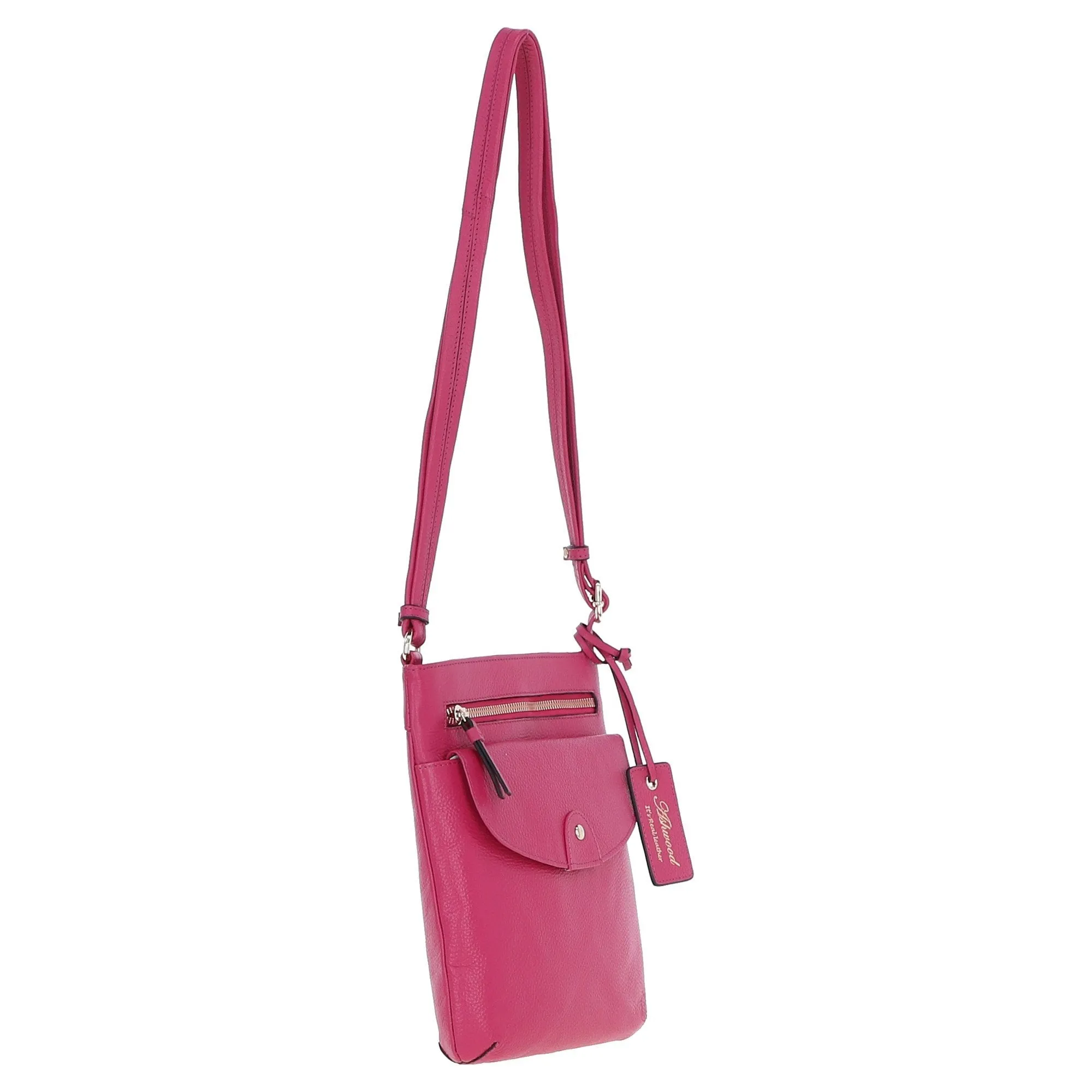 Ashwood Leather Crossbody Bag Pink: CB-5