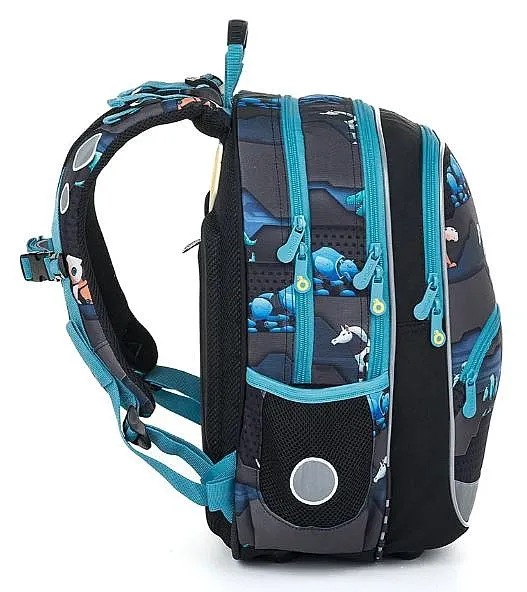 backpack Topgal BAZI 24013 - B/Black/Gray - unisex junior