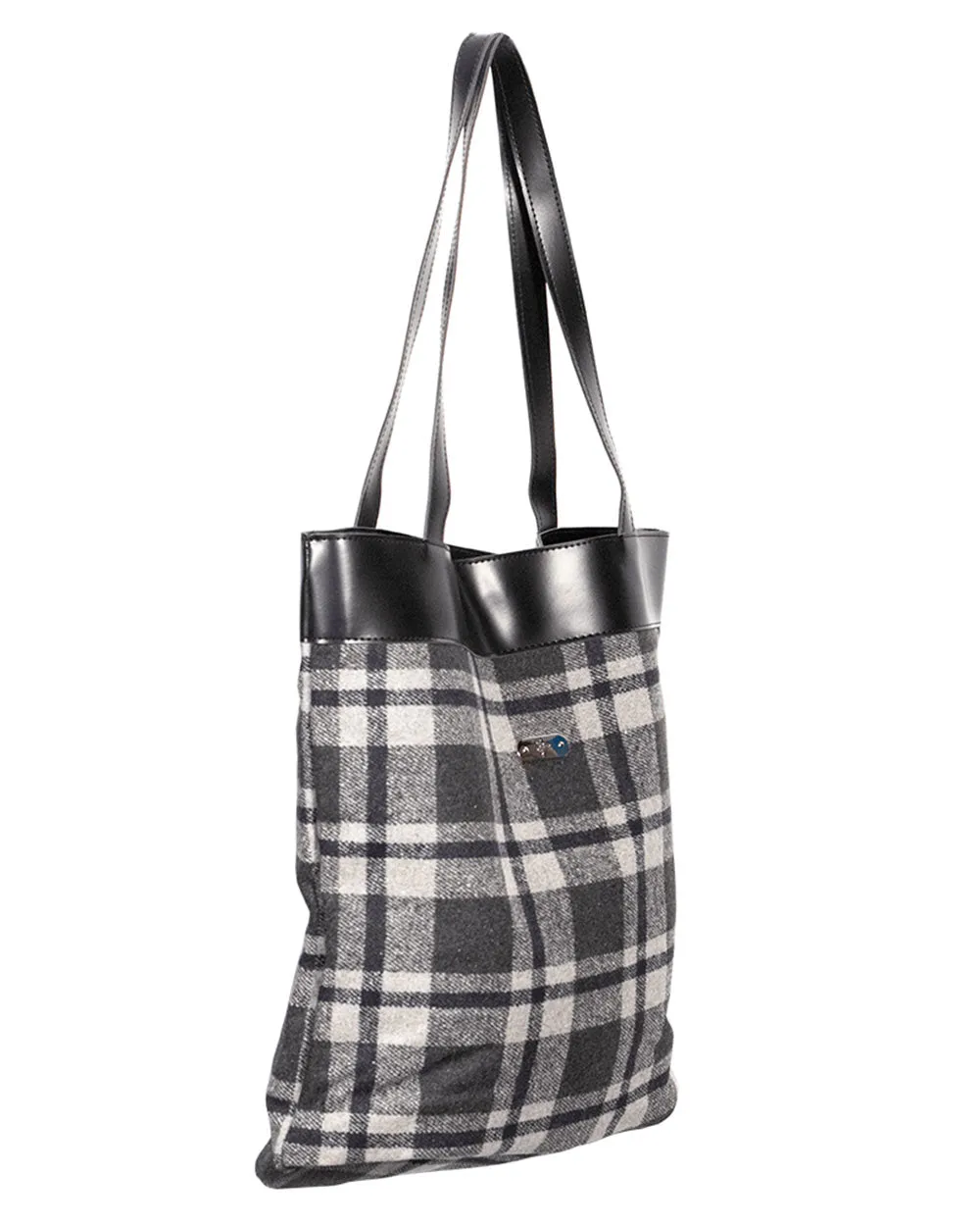 Bag- Tote Grey Tartan Sv