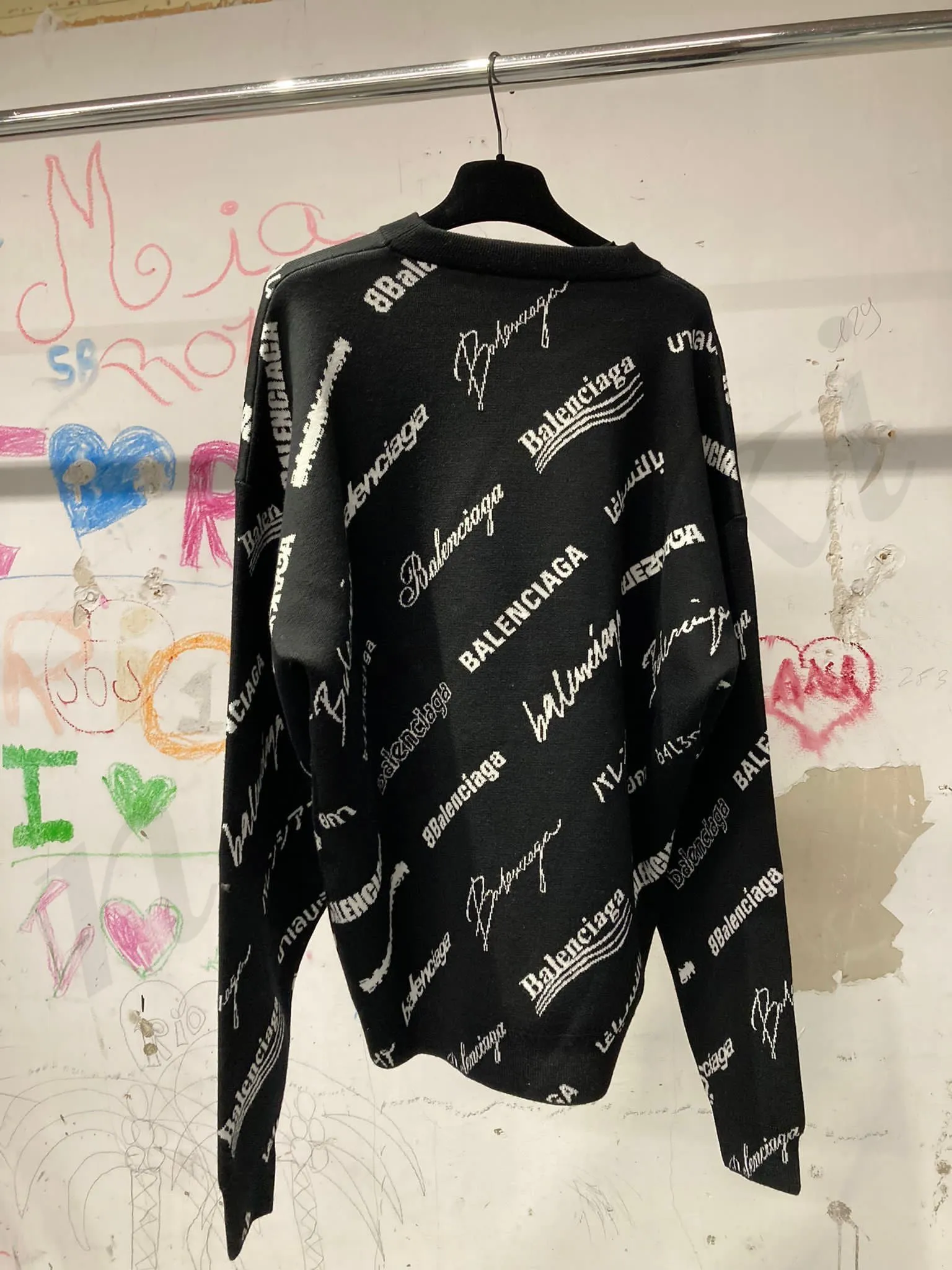 BALENCIAGA  |Crew Neck Long Sleeves Logo Luxury FX Advantage / Exclusive