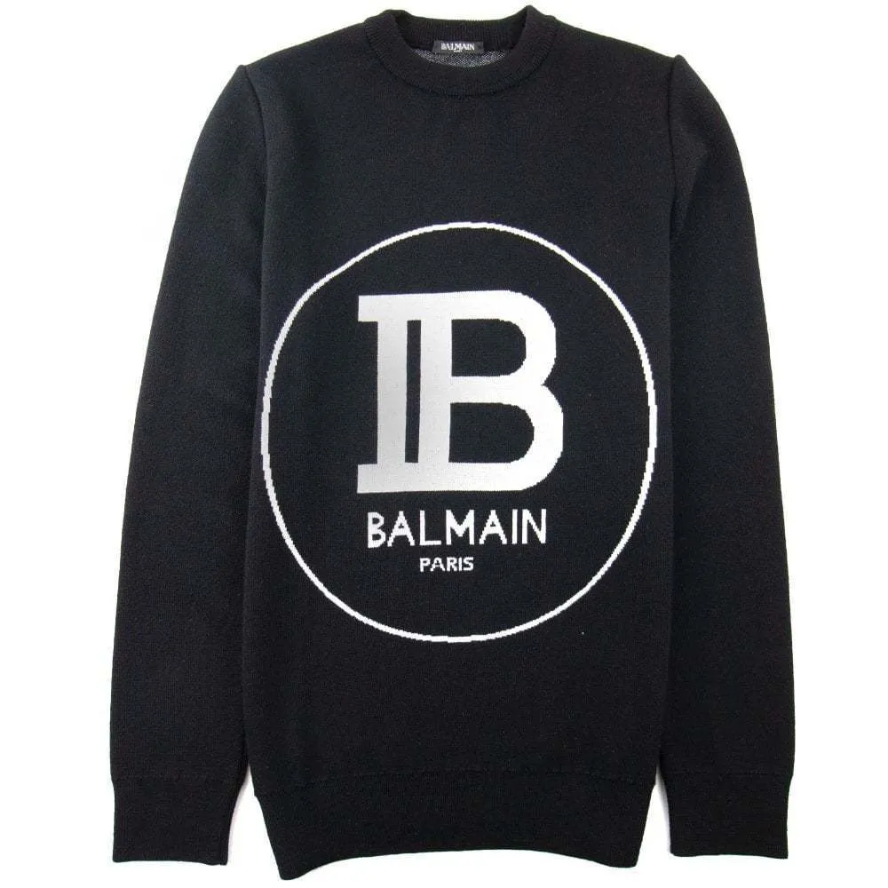 BALMAIN  |Crew Neck Long Sleeves Cotton Logo Luxury Sweatshirts