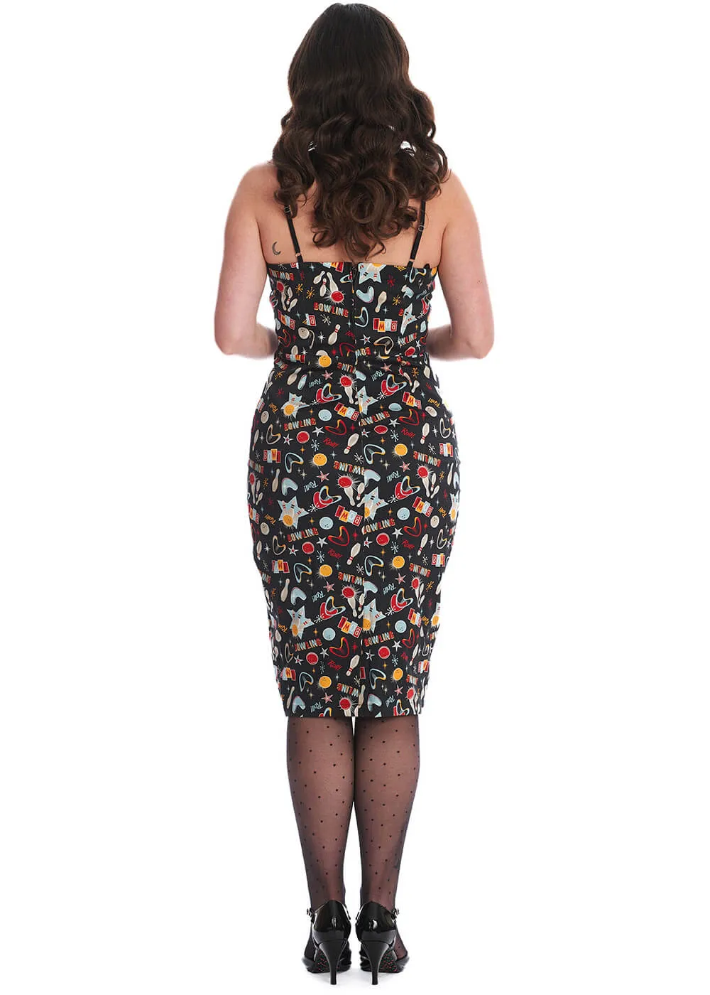 Banned Star Strike 50's Pencil Dress Black