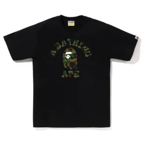 BAPE 1st Camo College (SS24) Black Tee