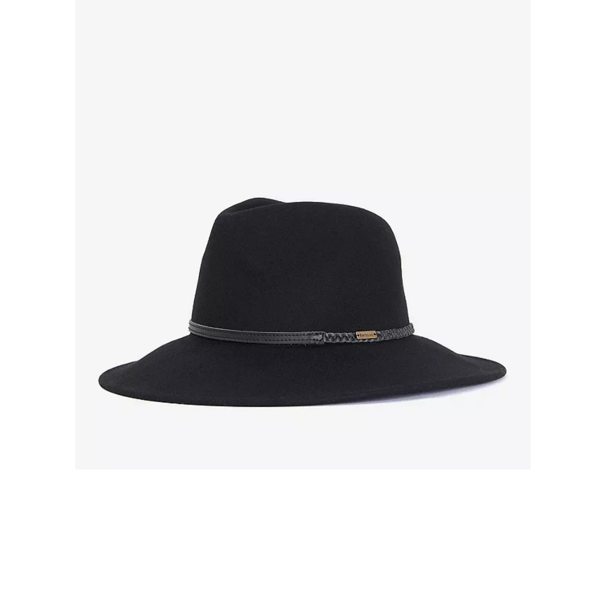 Barbour Tack Pure Wool Fedora Hat Black LHA0217