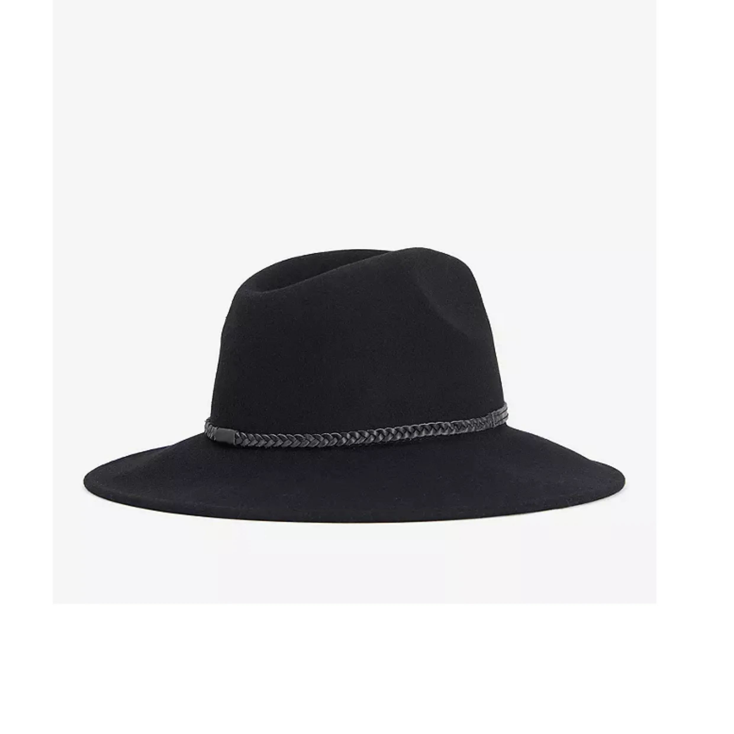 Barbour Tack Pure Wool Fedora Hat Black LHA0217