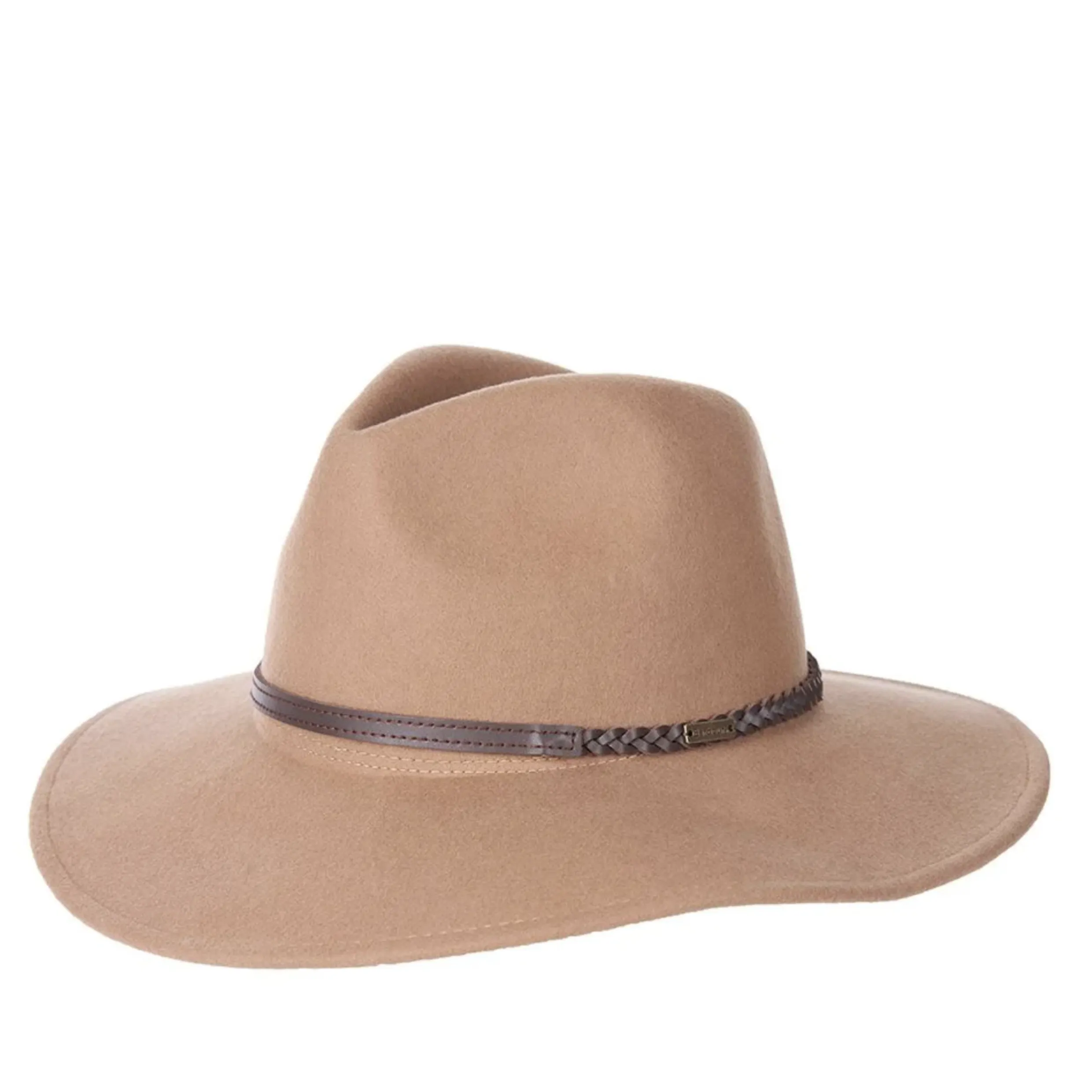 Barbour Tack Pure Wool Fedora Hat Camel LHA0217