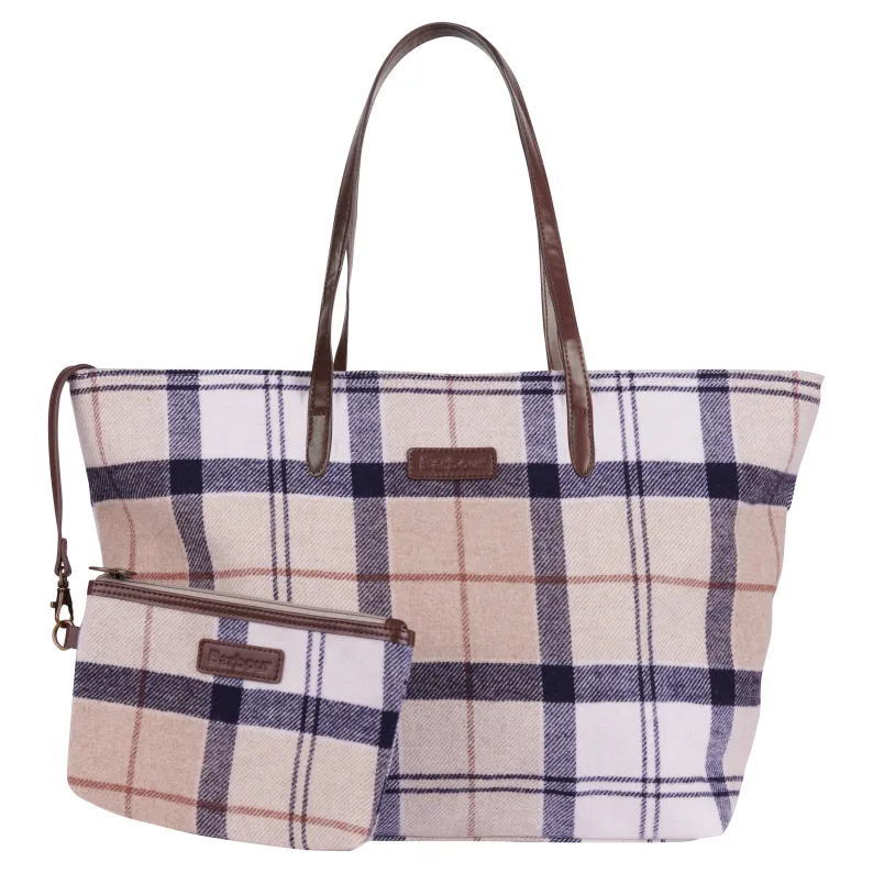 Barbour Witford Quilted Tote LBA0304 Rosewood Tartan