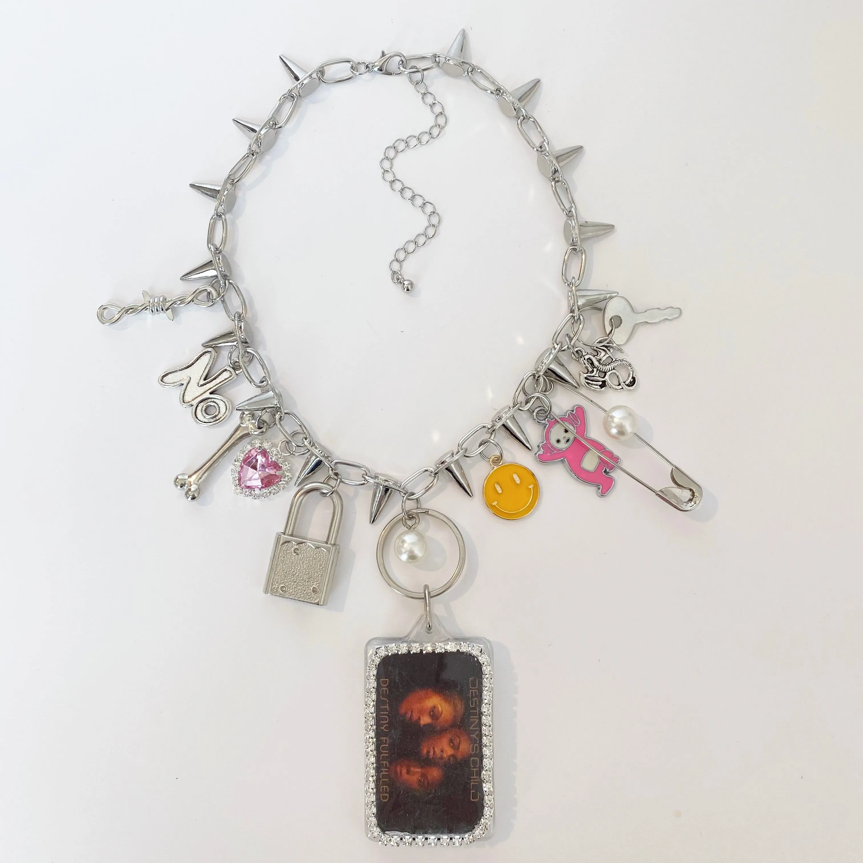 Bedazzled Vintage Destiny's Child Punk Remix Necklace