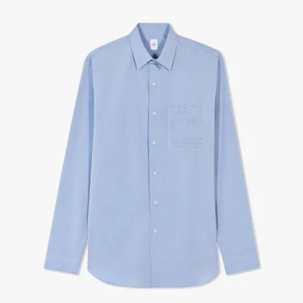 Berluti  |Chambray Shirt With Embroidered Scritto Pocket