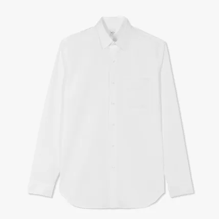 Berluti  |Poplin Shirt With Embroidered Scritto Pocket