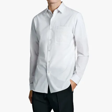 Berluti  |Poplin Shirt With Embroidered Scritto Pocket