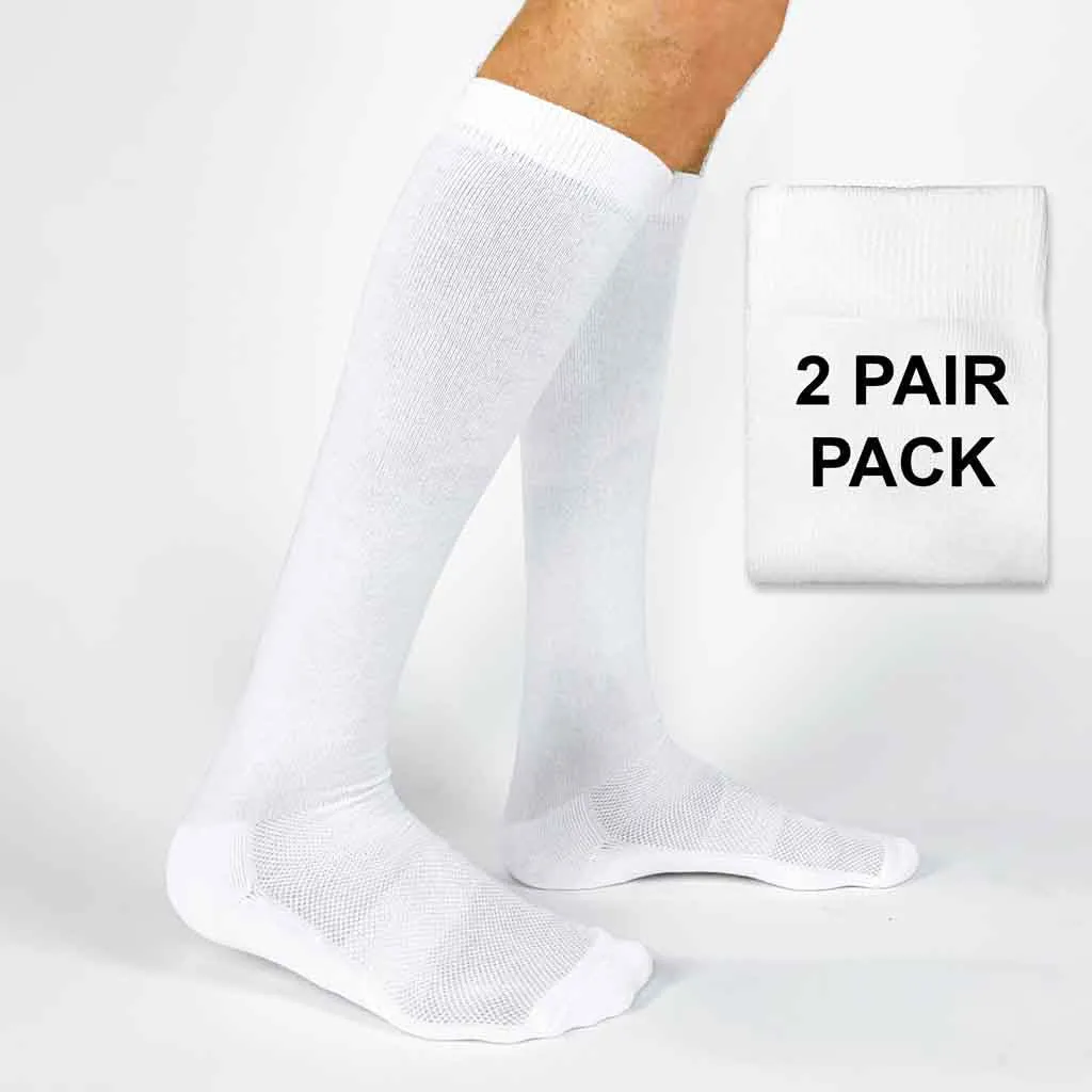 Big Savings on  Basic White Cotton Sport Knee High Socks