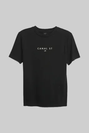 BKc Canal Street Back Wall  Black Tee