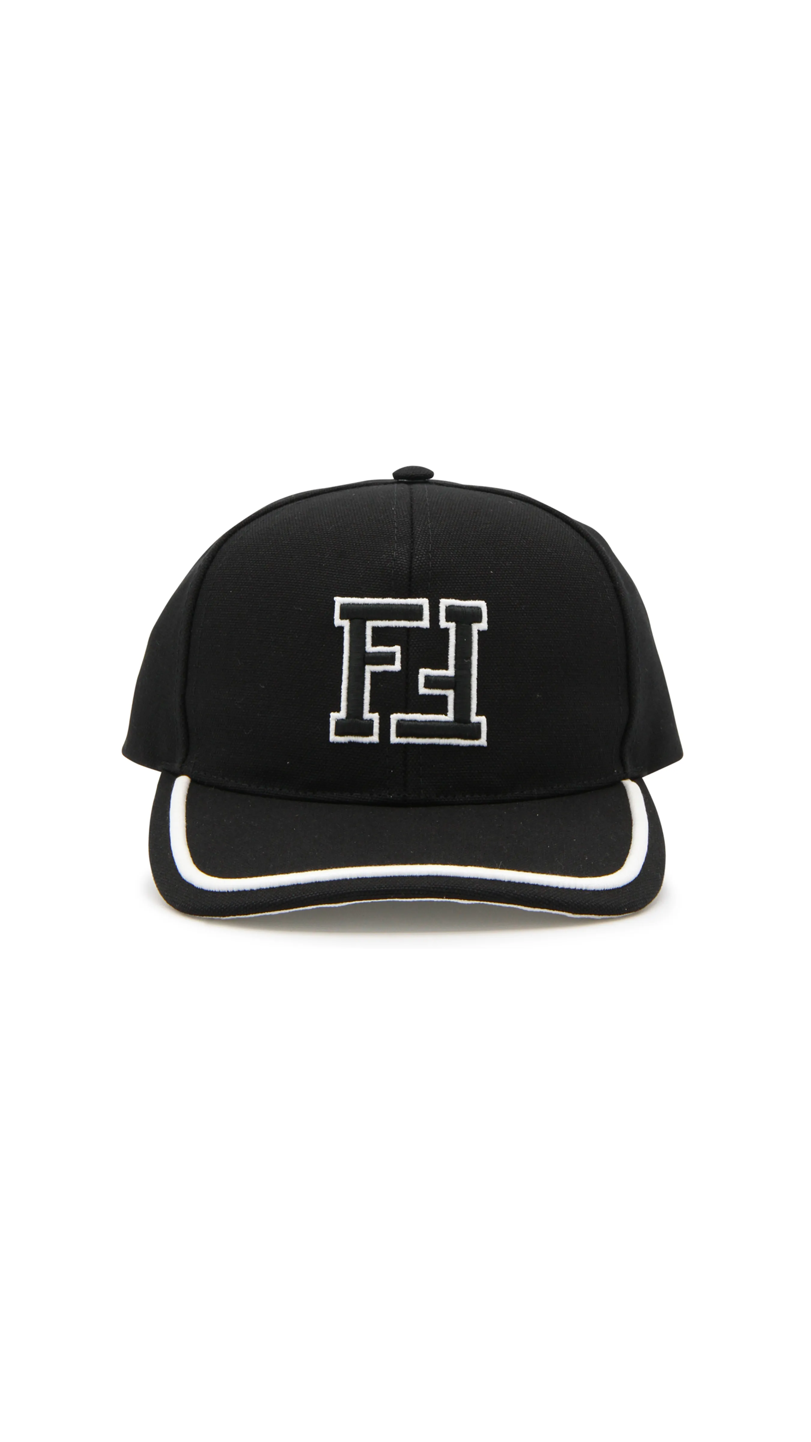 Black Canvas Baseball Cap - Black