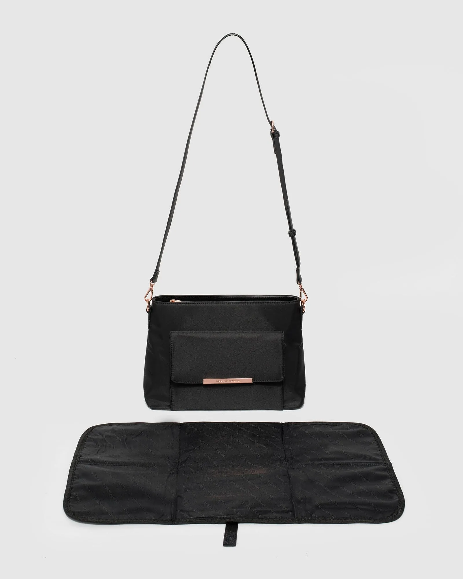 Black Small Crossbody Baby Bag