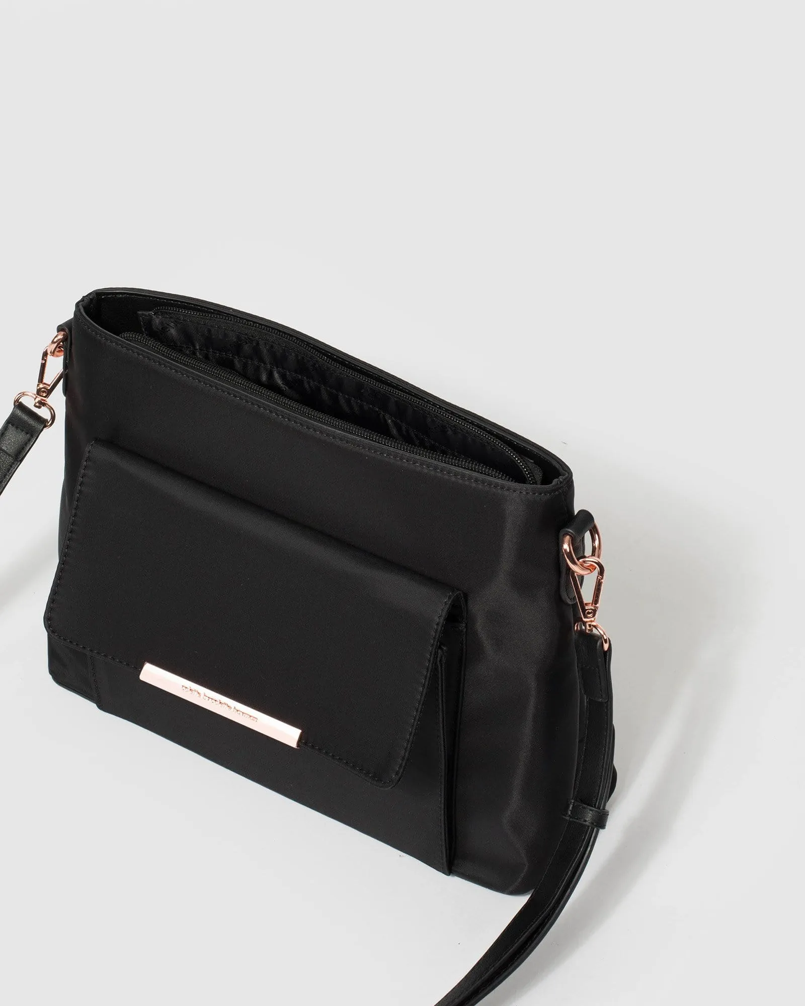 Black Small Crossbody Baby Bag