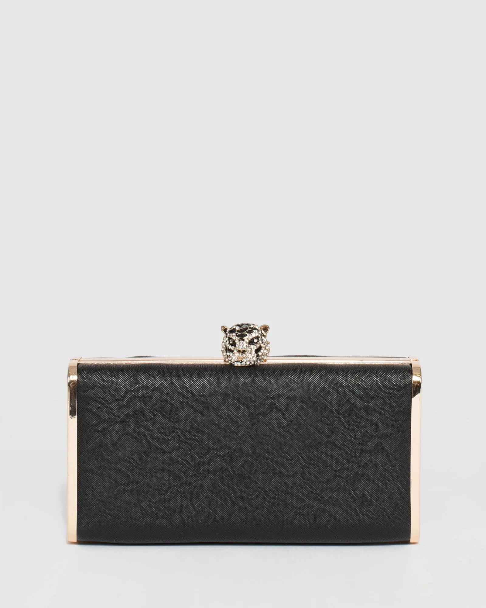 Black Tiger Hardcase Clutch Bag