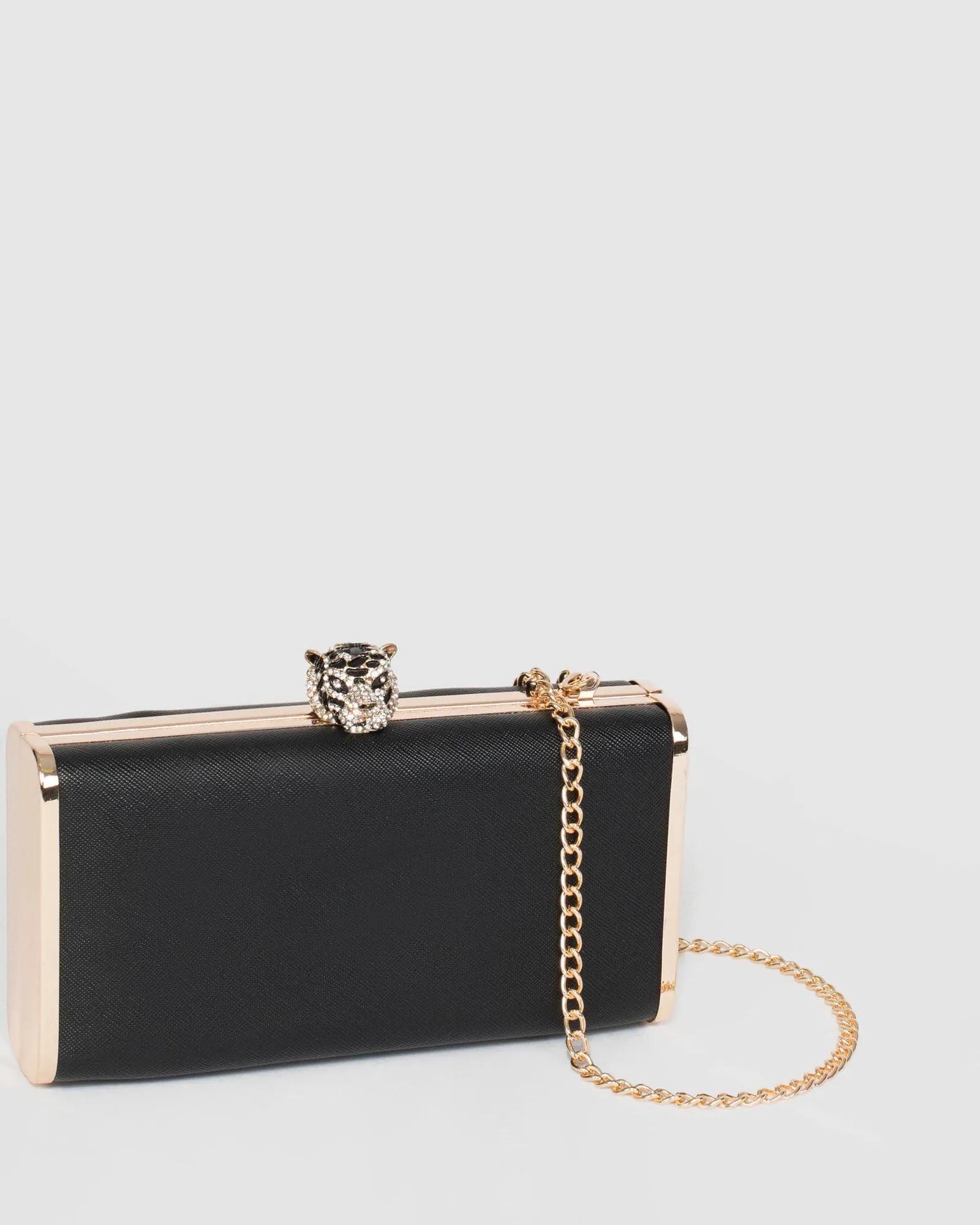 Black Tiger Hardcase Clutch Bag