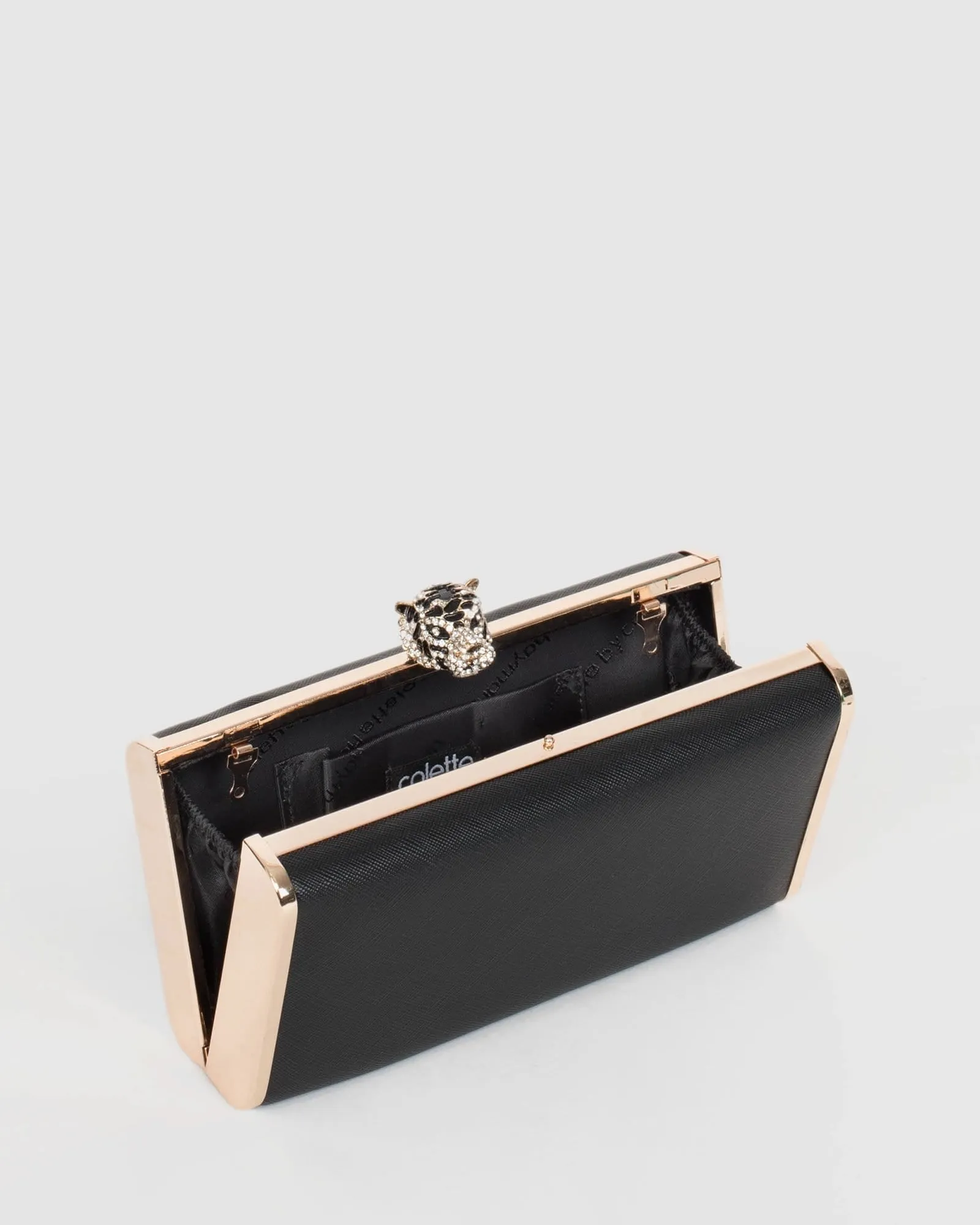 Black Tiger Hardcase Clutch Bag