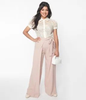 Blush Pink Harem Palazzo Pants