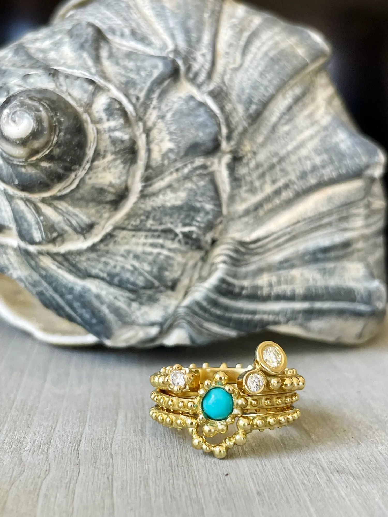 BOHEME BUBBLE TURQUOISE RING